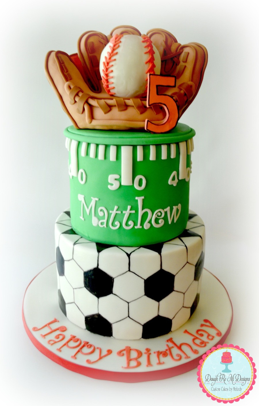 Sports Birthday Cakes
 Sports Theme Birthday Cake CakeCentral