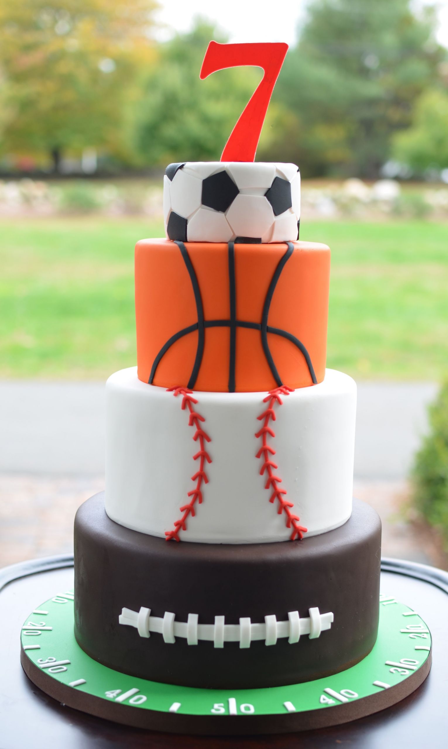 Sports Birthday Cakes
 All Star Sports Themed Birthday Cake