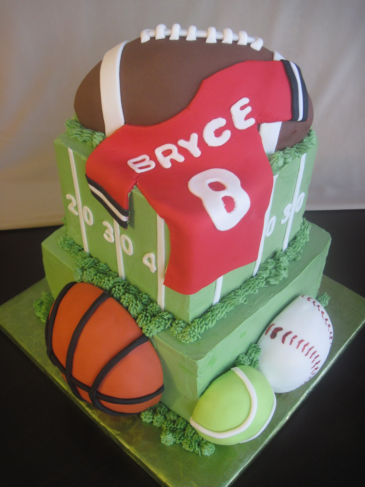 Sports Birthday Cakes
 Storybook Bakery Blog Football & Sports Birthday Cake
