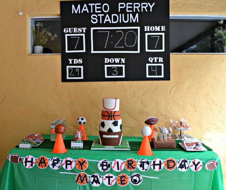 Sports Birthday Decorations
 Sports Birthday Party Ideas jack