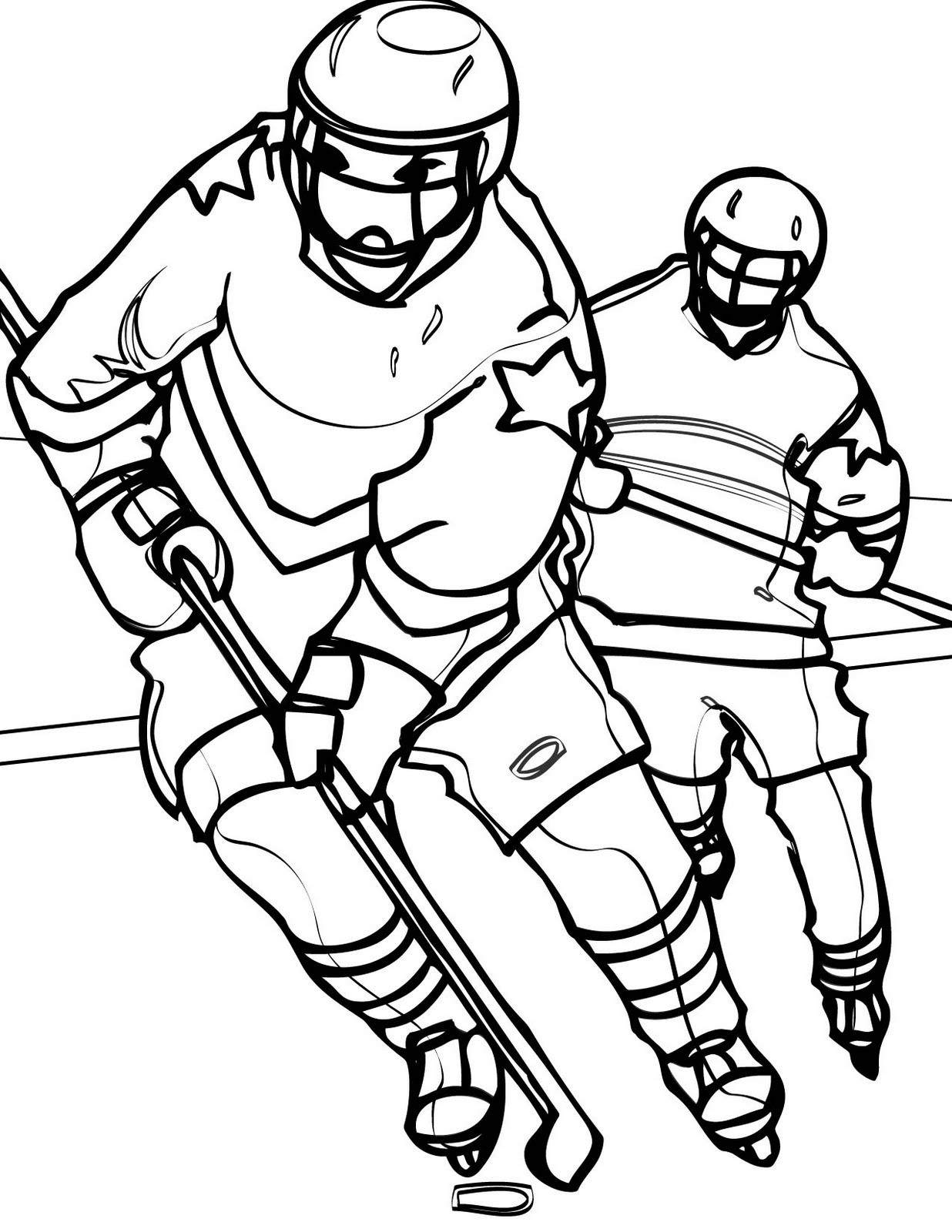 Sports Coloring Pages For Adults
 Hockey Coloring Pages