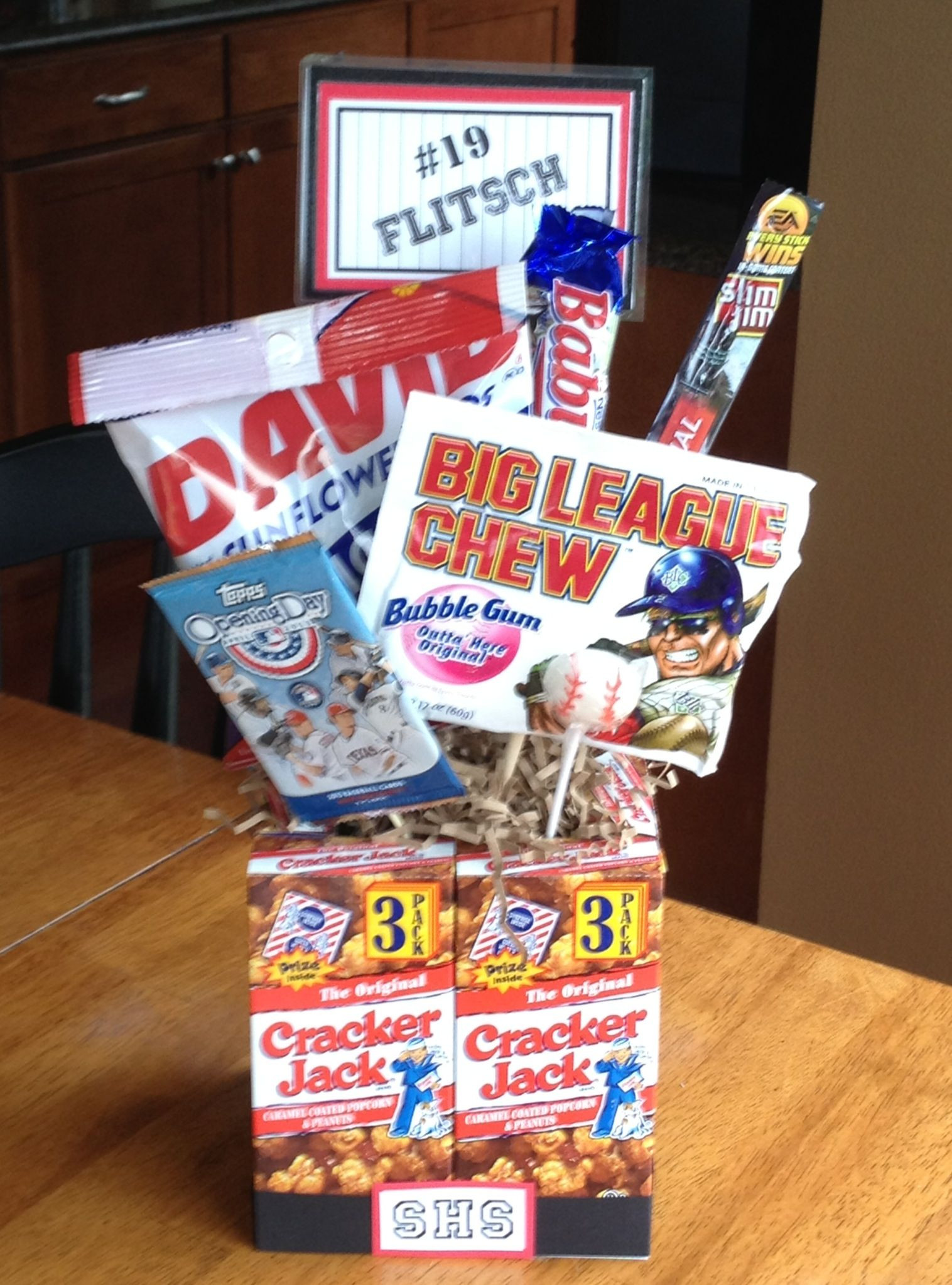 Sports Gift Basket Ideas
 High School Senior Baseball Gifts