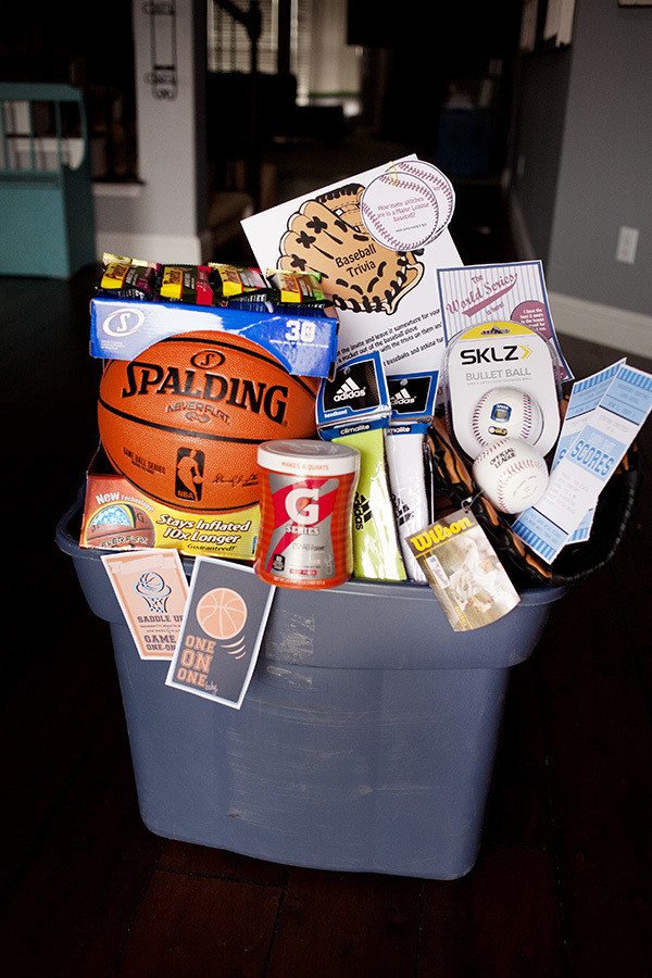 Sports Gift Basket Ideas
 Valentine s Day Basket Blog Hop The Idea Room