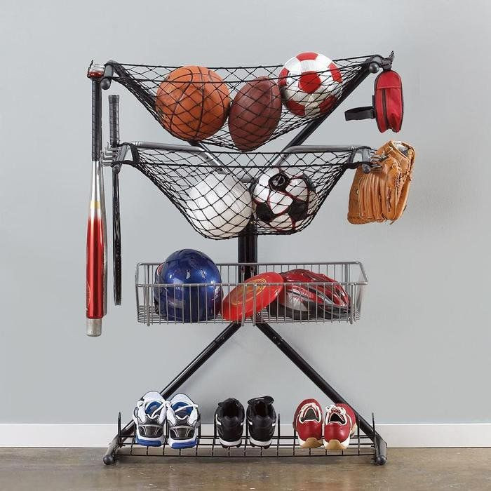 Sports Organizer For Garage
 Sports Equipment Storage X Rack