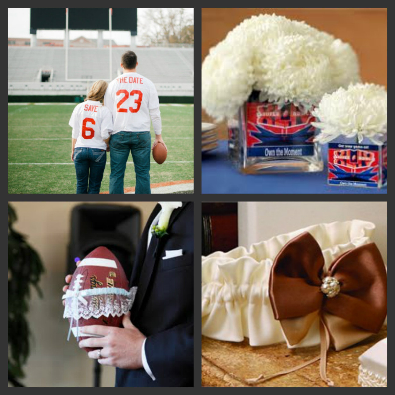 Sports Themed Weddings
 Weddings Are Fun Blog Football Themed Wedding