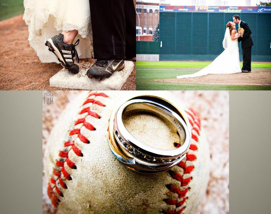 Sports Themed Weddings
 Gorgeous wedding photos from this baseball themed wedding