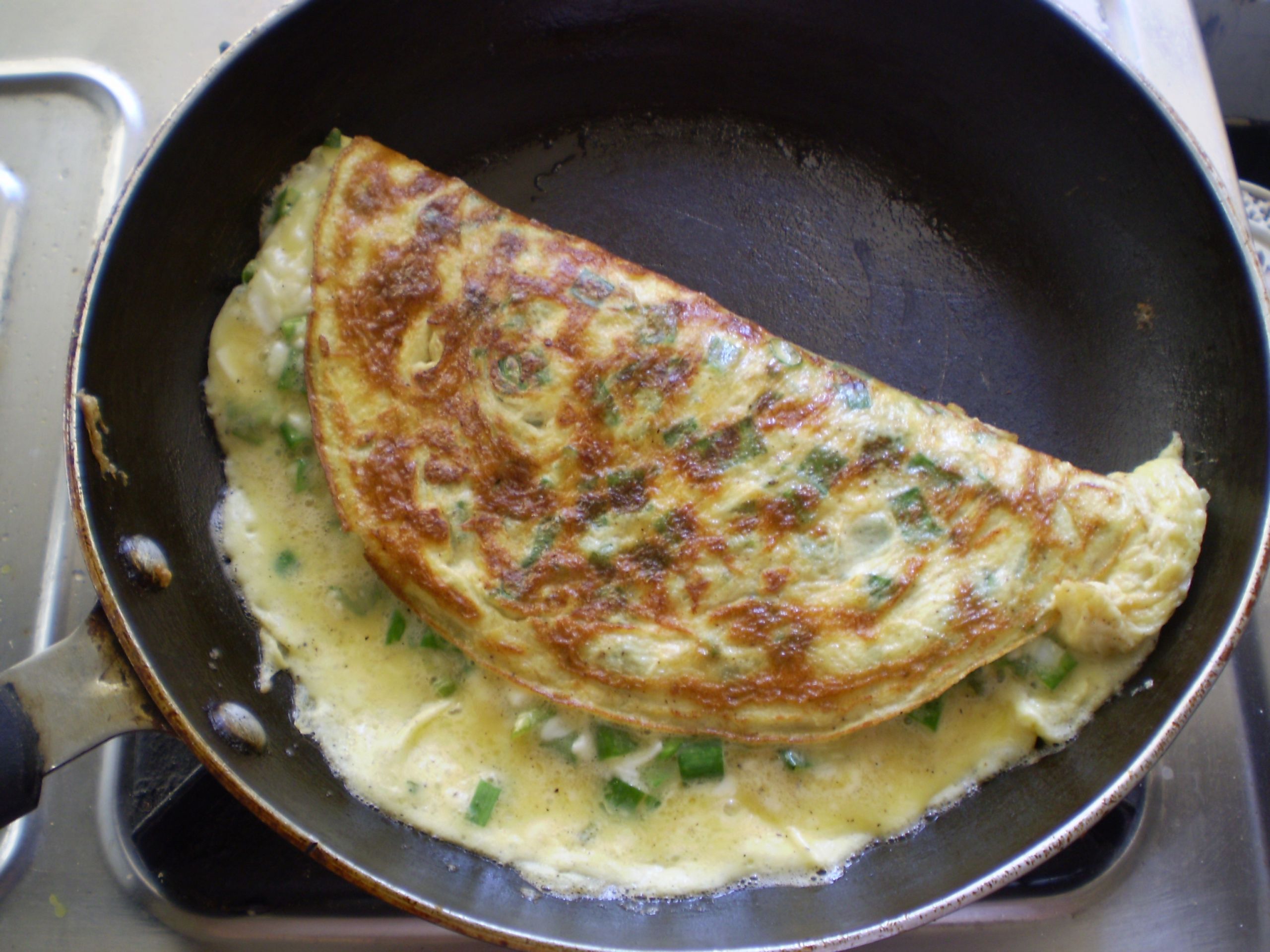 Spring Onion Recipe
 Healthy Recipe Cheese and Spring ion Stuffed Omelette