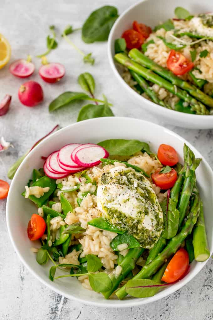 Spring Risotto Recipe
 Spring Ve able Risotto with Creamy Pesto Nicky s