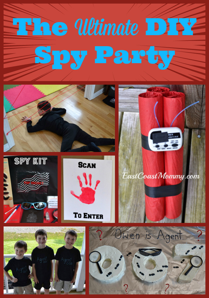 Spy Birthday Party
 East Coast Mommy Party Planning DIY parties decor