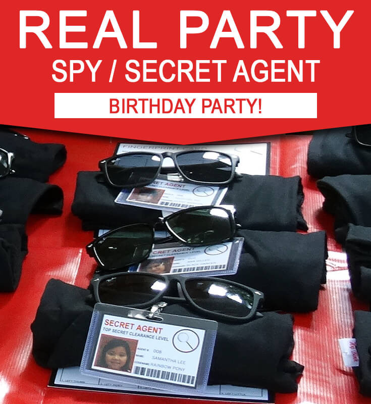 Spy Birthday Party
 Sam s 8th Spy Birthday Party Secret Agent