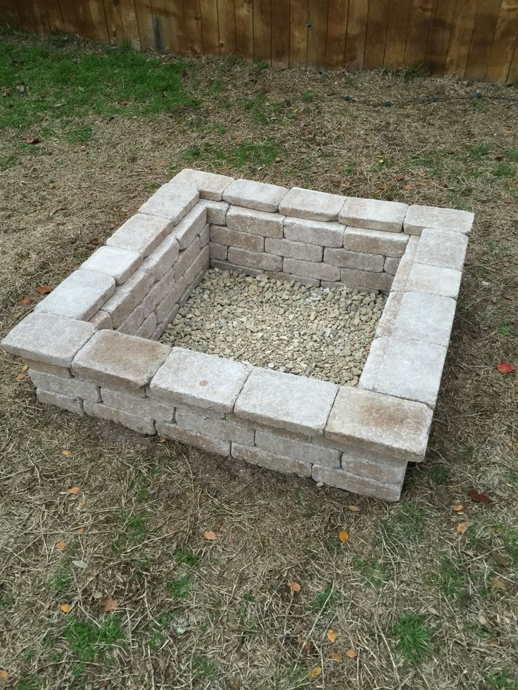 Square Firepit Ideas
 87 best Fire Pits Burning Yard Waste images on Pinterest