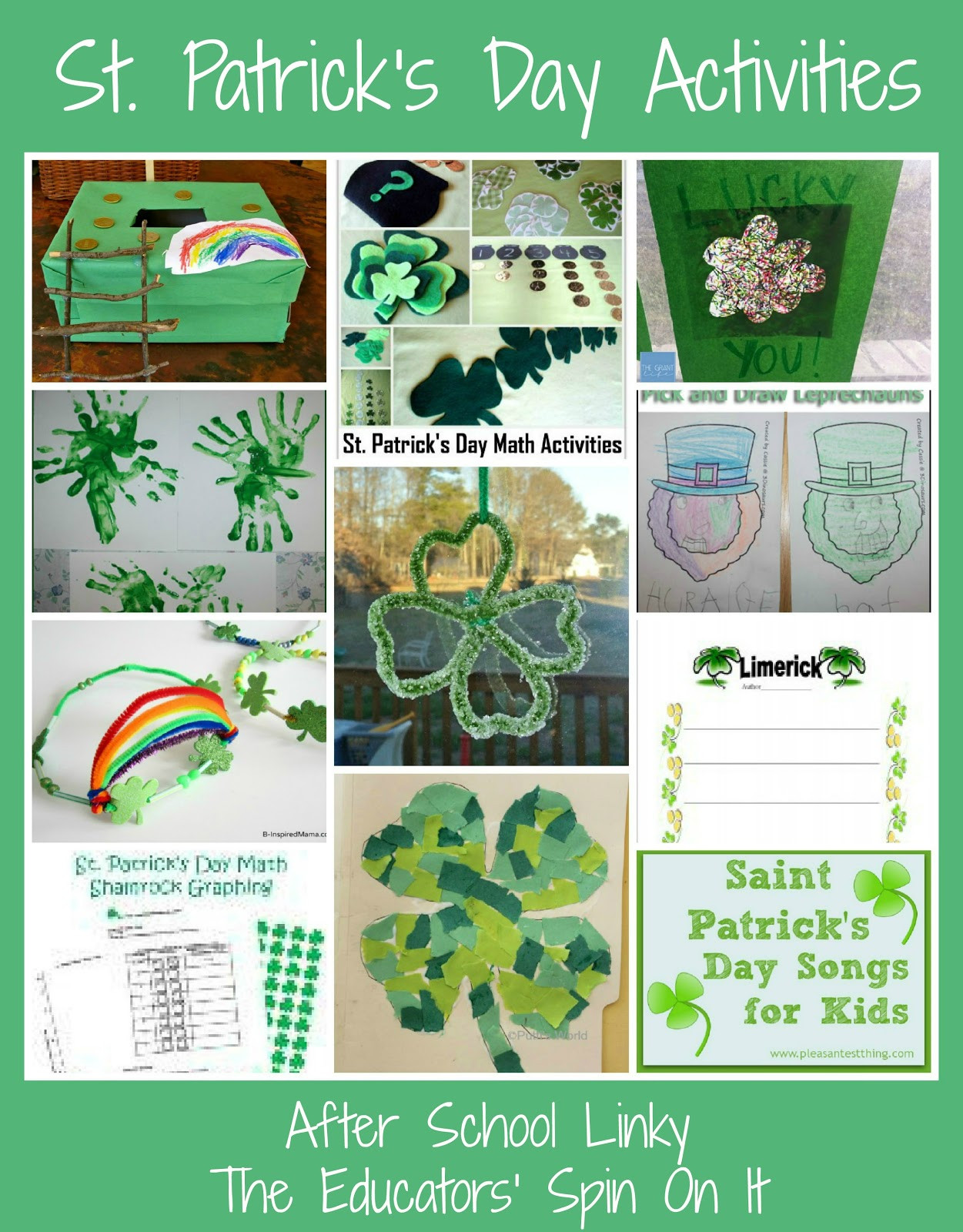 St Patrick Day Activities For Kids
 St Patrick s Day Activities The Educators Spin It