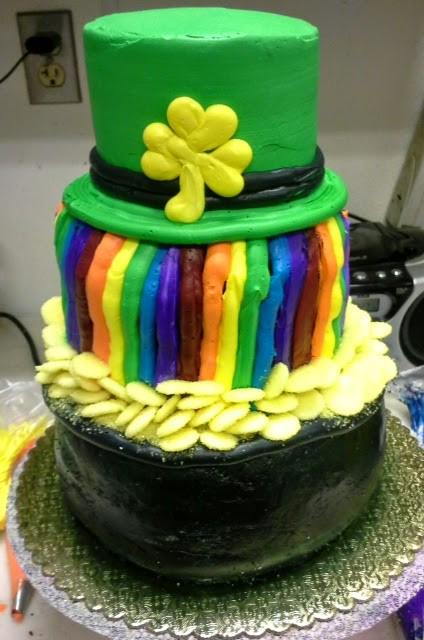 St Patrick Day Cake Ideas
 Frosted Art St Patrick s Day Pot of Gold Cake