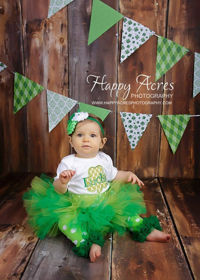 St Patrick's Day Baby Picture Ideas
 St Patrick s Day tutu and shabby chic headband sizes