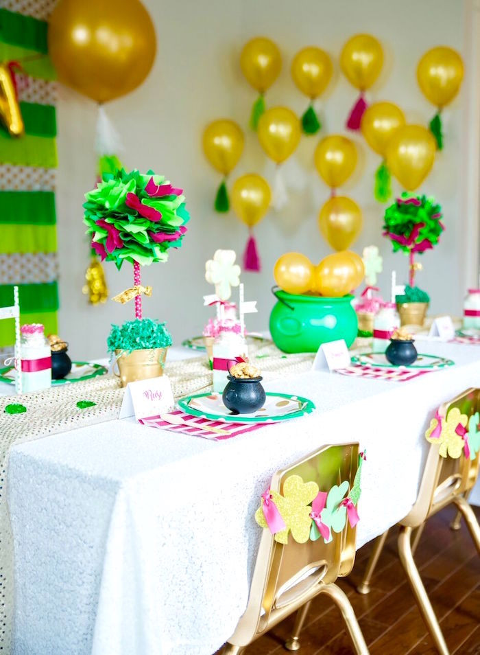 St Patrick's Day Birthday Party
 Kara s Party Ideas "Stay Golden" St Patrick s Day Party