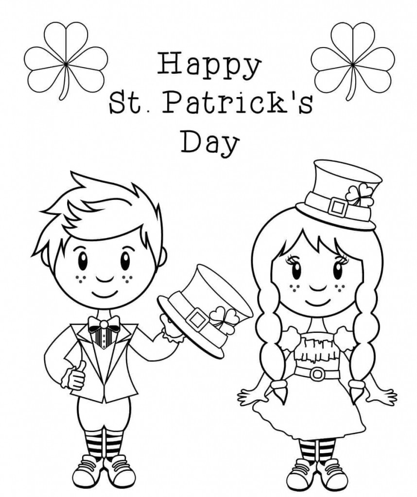 St Patrick'S Day Coloring Pages For Kids
 Free Printable St Patrick’s Day Coloring Pages