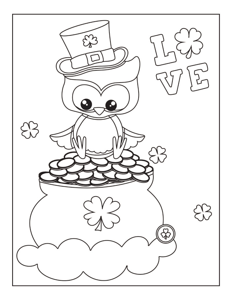St Patrick'S Day Coloring Pages For Kids
 Free Printable St Patrick s Day Coloring Pages Oh My