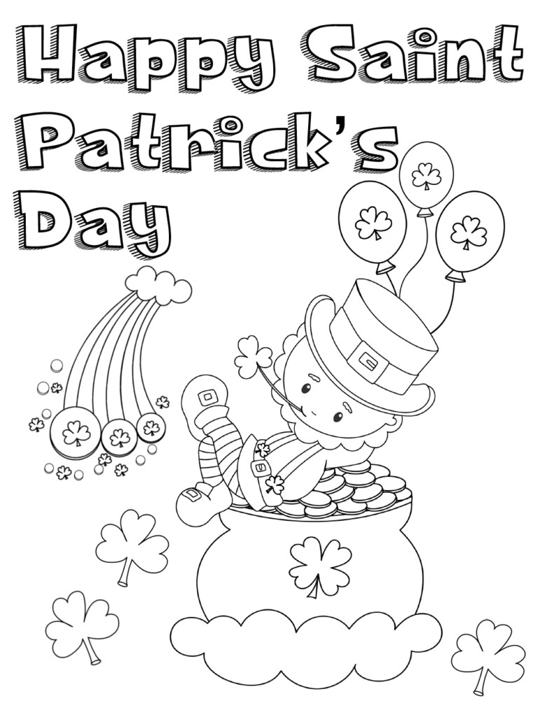 St Patrick'S Day Coloring Pages For Kids
 Free Printable St Patrick’s Day Coloring Pages 4 Designs