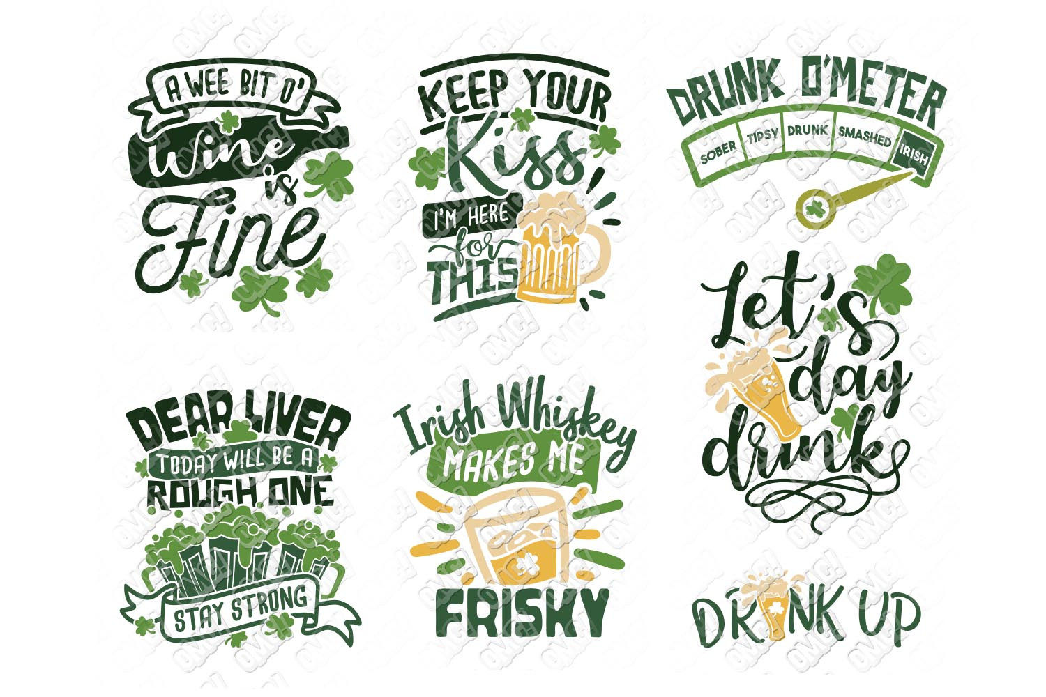 St Patrick's Day Drinking Quotes
 St Patricks Day Drinking SVG Quotes Shirt in SVG DXF EPS
