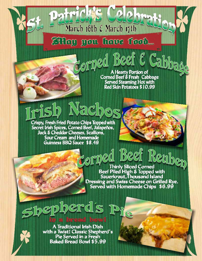 St Patrick's Day Food Specials
 As Irish As…As An Egg Roll Hmmm… – Way of the Geeks