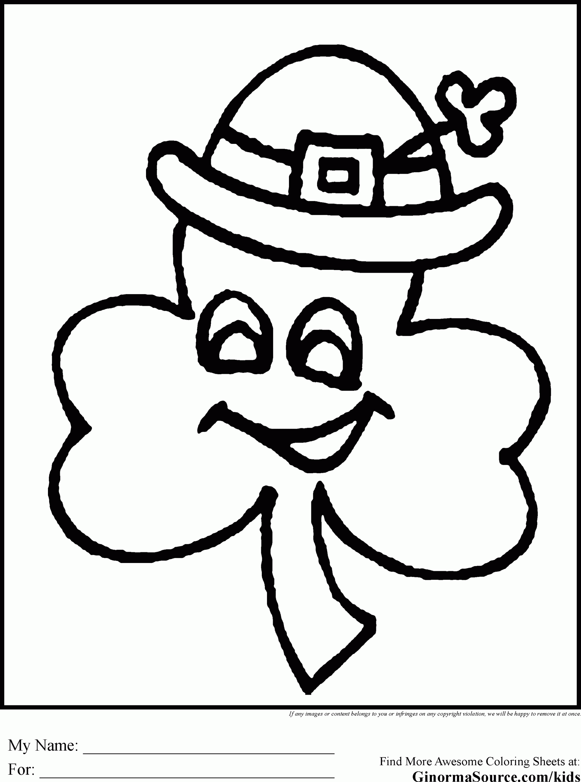 St Patrick'S Day Printable Coloring Pages
 St Patricks Day Coloring Pages
