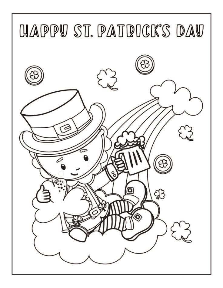 St Patrick'S Day Printable Coloring Pages
 Five Free St Patrick s Day Coloring Pages The kids will