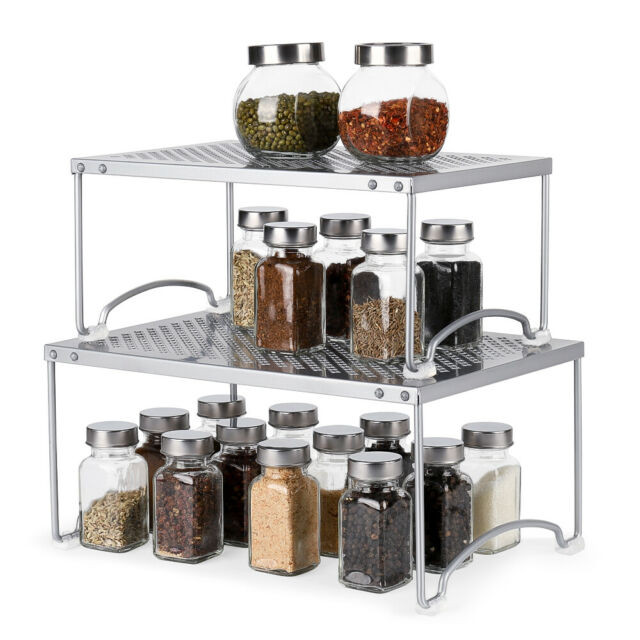 Stackable Kitchen Cabinet Organizer
 Expandable Stackable Kitchen Cabinet and Counter Shelf