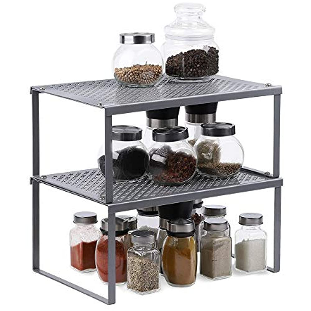 Stackable Kitchen Cabinet Organizer
 Kitchen Cabinet Counter Shelf Organizer Expandable