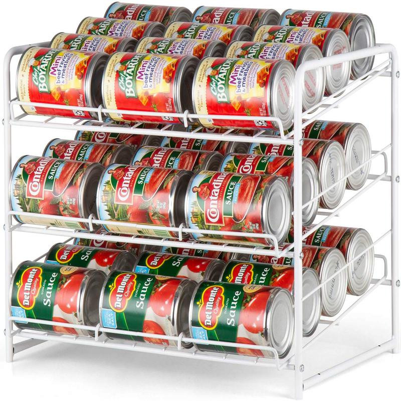 Stackable Kitchen Cabinet Organizer
 Stackable Can Rack Organizer For Kitchen Cabinet Pantry