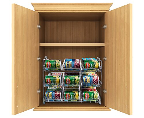 Stackable Kitchen Cabinet Organizer
 Stackable Can Rack Organizer Storage for 36 cans – Great