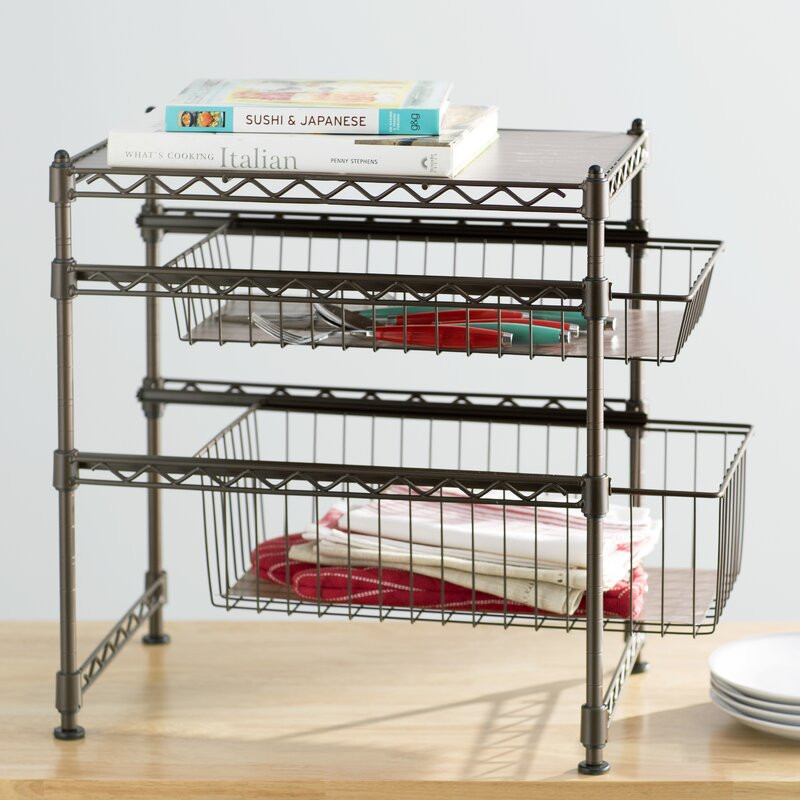 Stackable Kitchen Cabinet Organizer
 Wayfair Basics™ Wayfair Basics Stackable Kitchen Cabinet