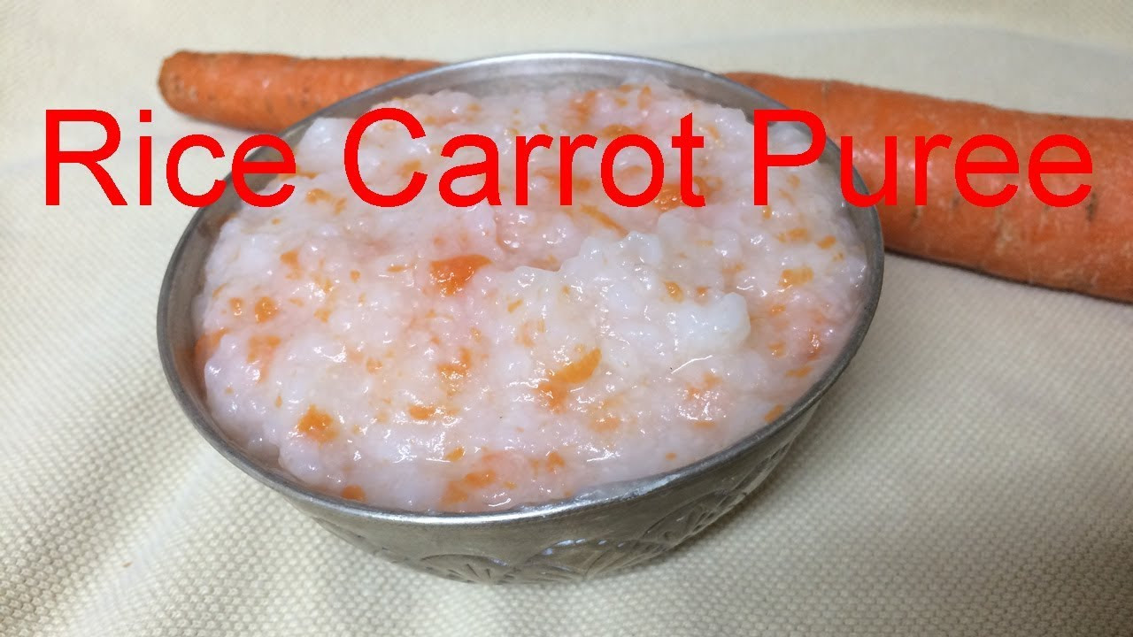 Stage 1 Baby Food Recipe
 Baby food recipe Rice carrot 6 months babyfood