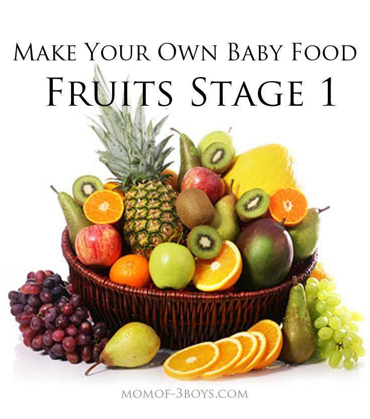 Stage 1 Baby Food Recipe
 Make Your Own Baby Food – Fruits Stage 1