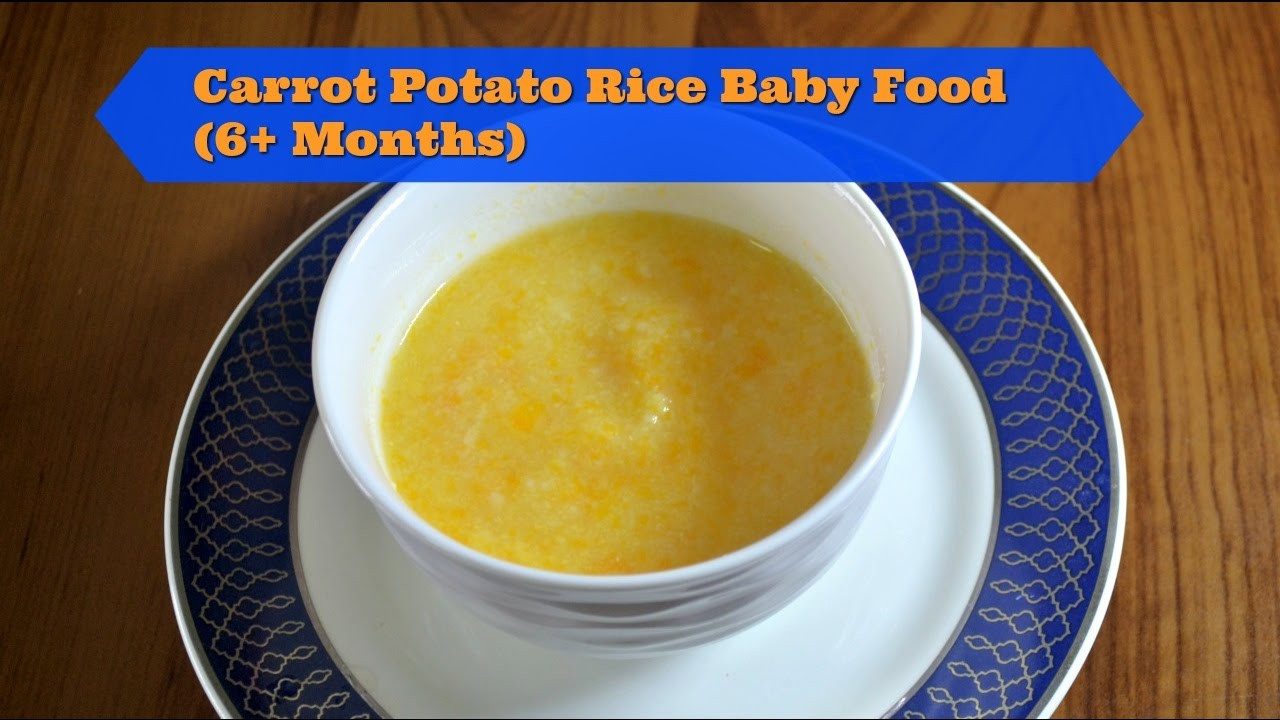 Stage 1 Baby Food Recipe
 Homemade Baby Food recipe Carrot Potato Rice Baby Food