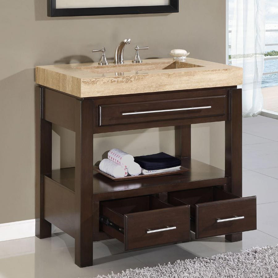 Stand Alone Bathroom Vanity
 A stand alone vanity is great for a bathroom that is tight