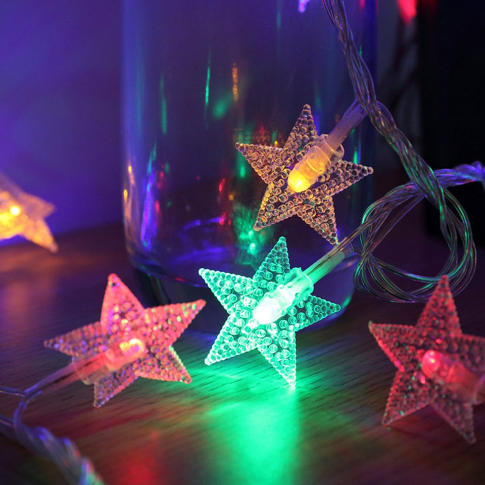 Star String Lights For Bedroom
 5m 6m Christmas Lights Outdoor Indoor LED Stars String