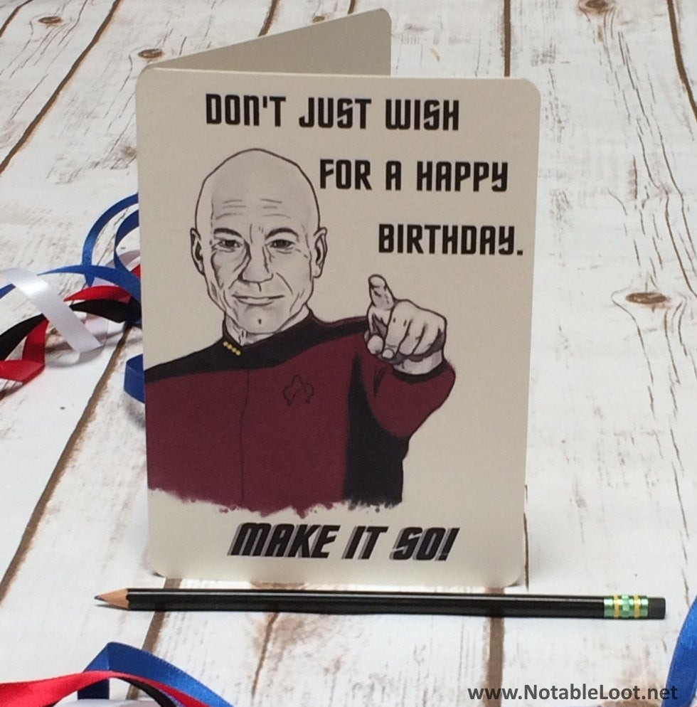 Star Trek Birthday Cards
 Star Trek Next Generation Birthday card Federation bday