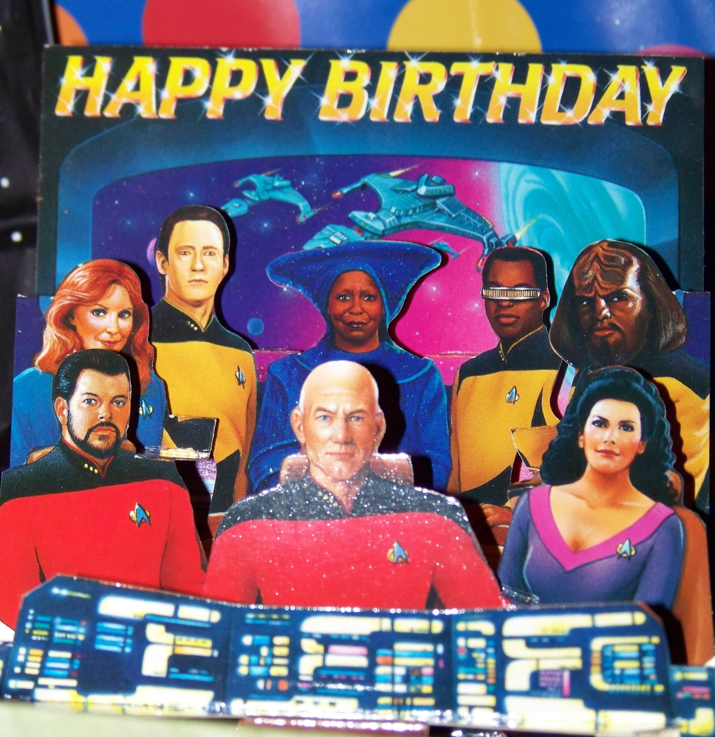 Star Trek Birthday Cards
 Birthday Card Trekkie Star Trek Party