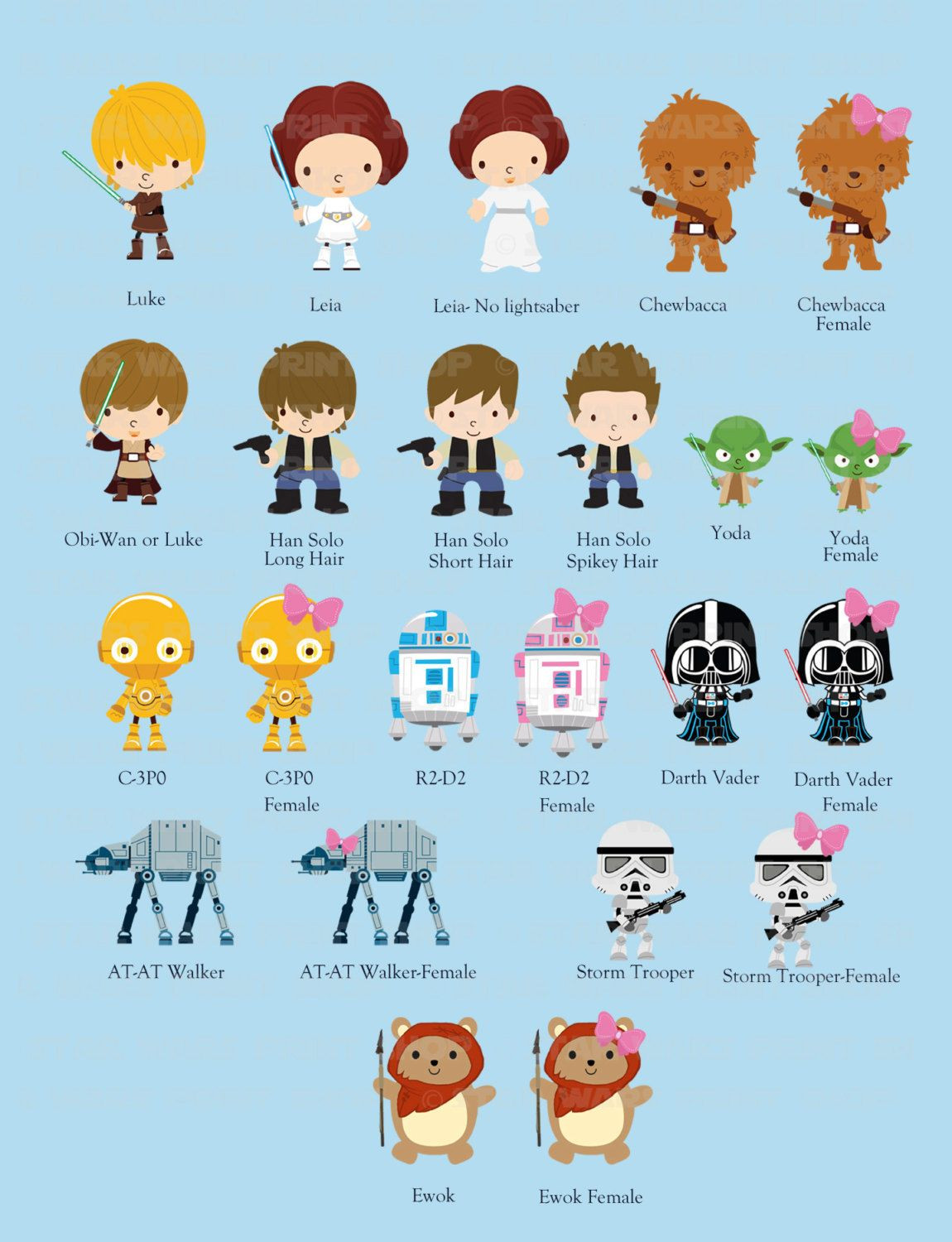 Star Wars Baby Decor
 Baby Girl Star Wars Nursery Art Girl Room by