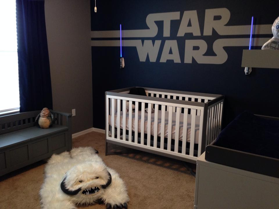 Star Wars Baby Decor
 DIY Star Wars Baby Nursery Design by Greg Pabst