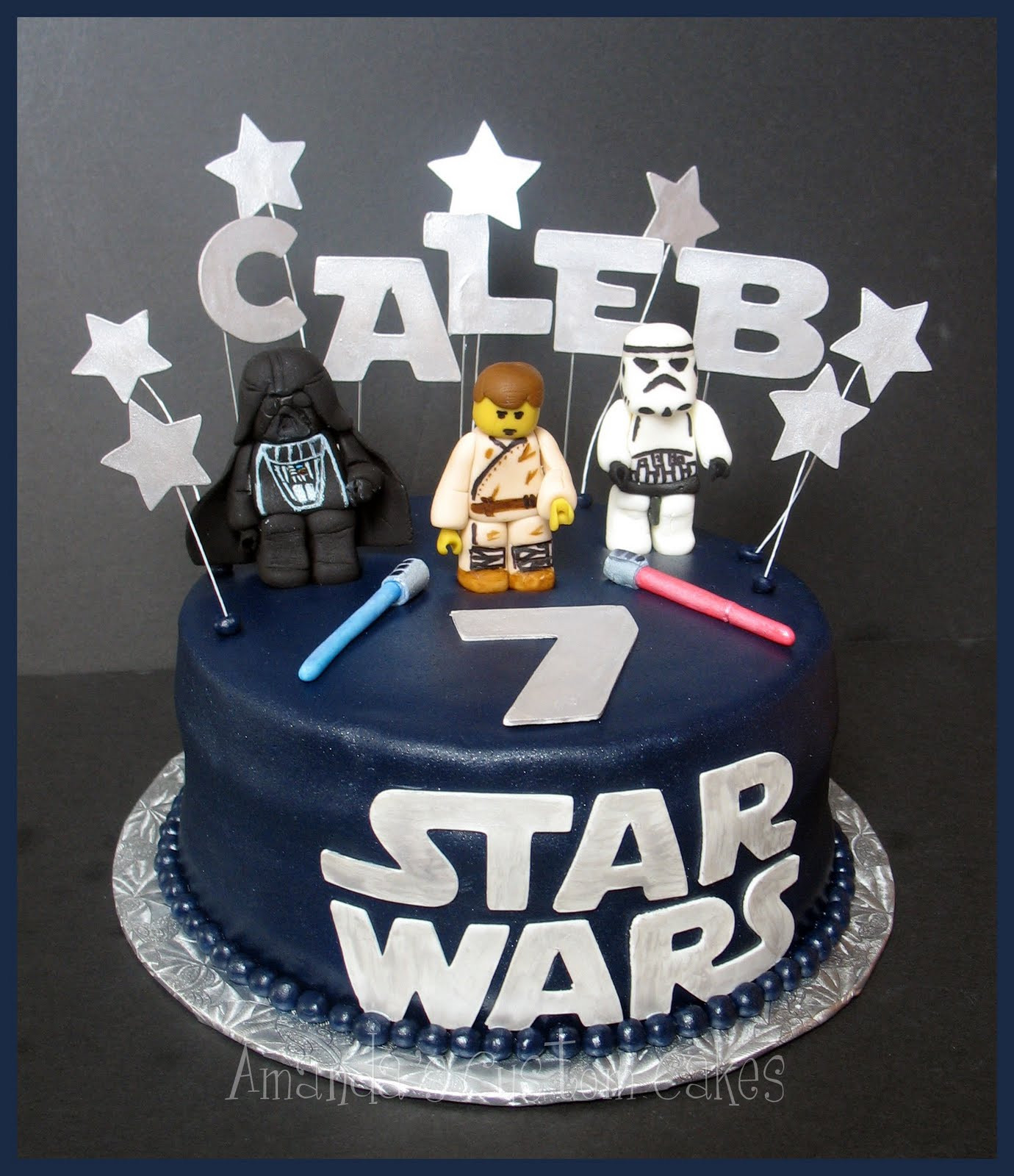 Star Wars Birthday Cake Ideas
 Amanda s Custom Cakes Lego Star Wars