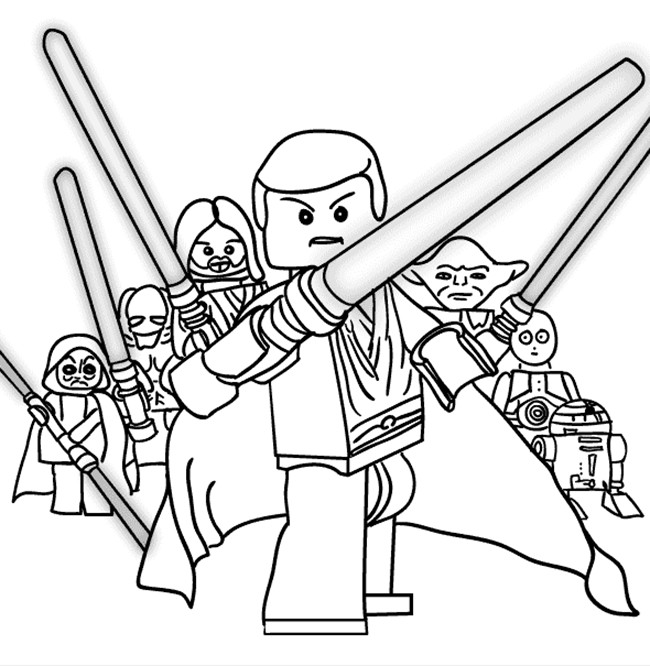 Star Wars Coloring Pages For Kids
 Star Wars Free Printable Coloring Pages for Adults & Kids