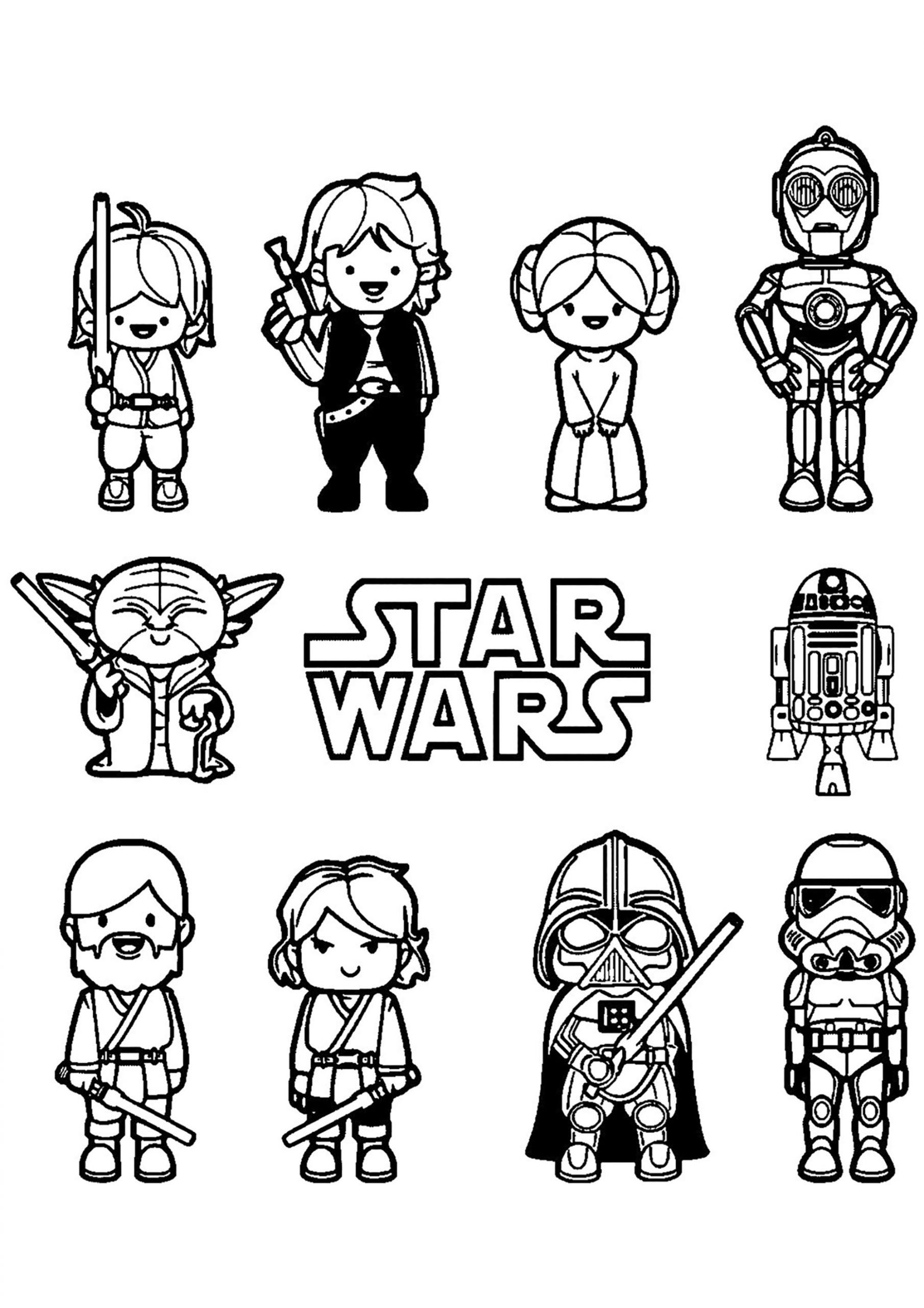 Star Wars Coloring Pages For Kids
 Star wars free to color for kids Star Wars Kids Coloring