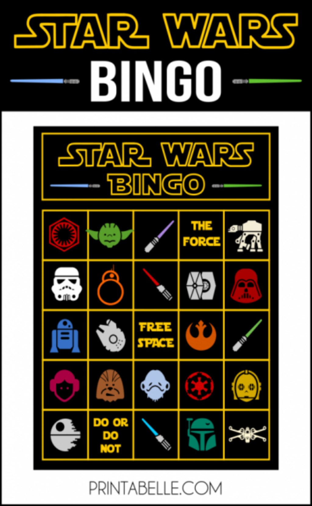 Star Wars Party Games For Kids
 Star Wars Printable Bingo Game – Printables for Kids