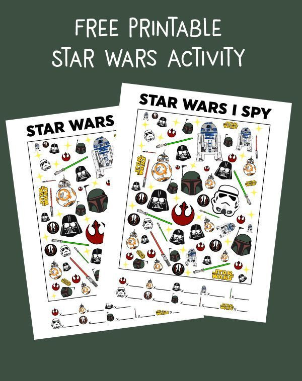 Star Wars Party Games For Kids
 Star Wars FREE Printable I Spy Game To Occupy The Kids