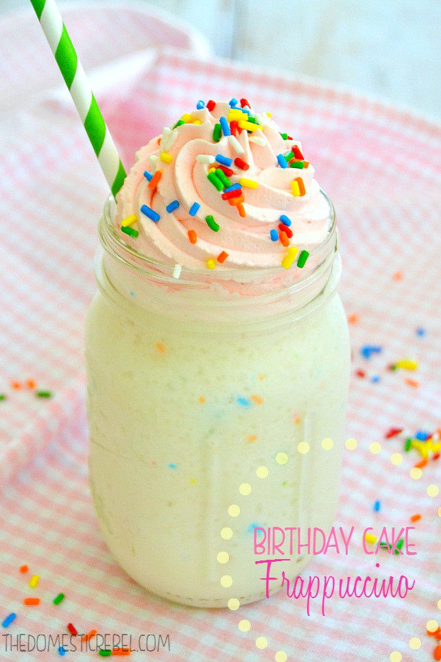 Starbucks Birthday Cake Frappuccino
 Copycat Birthday Cake Frappuccino