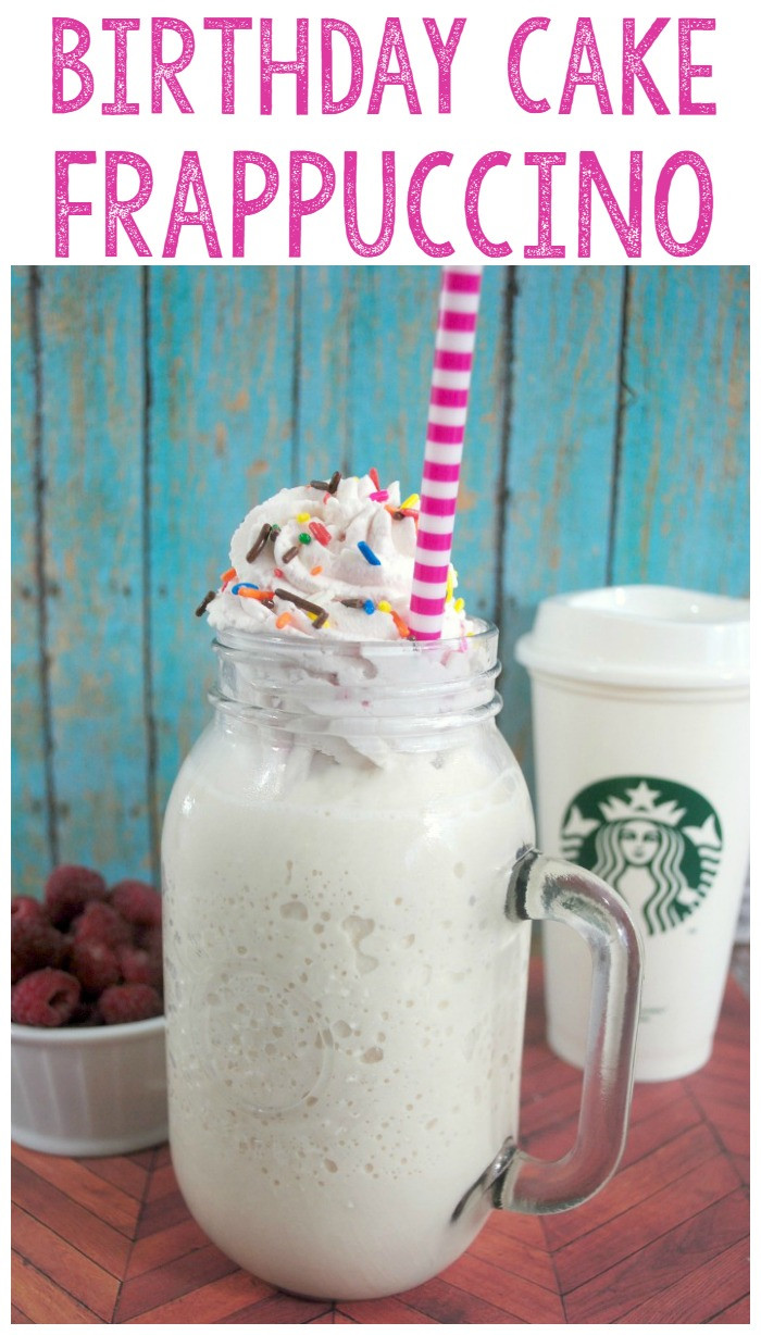 Starbucks Birthday Cake Frappuccino
 Copycat Starbucks Birthday Cake Frappuccino Frozen Coffee