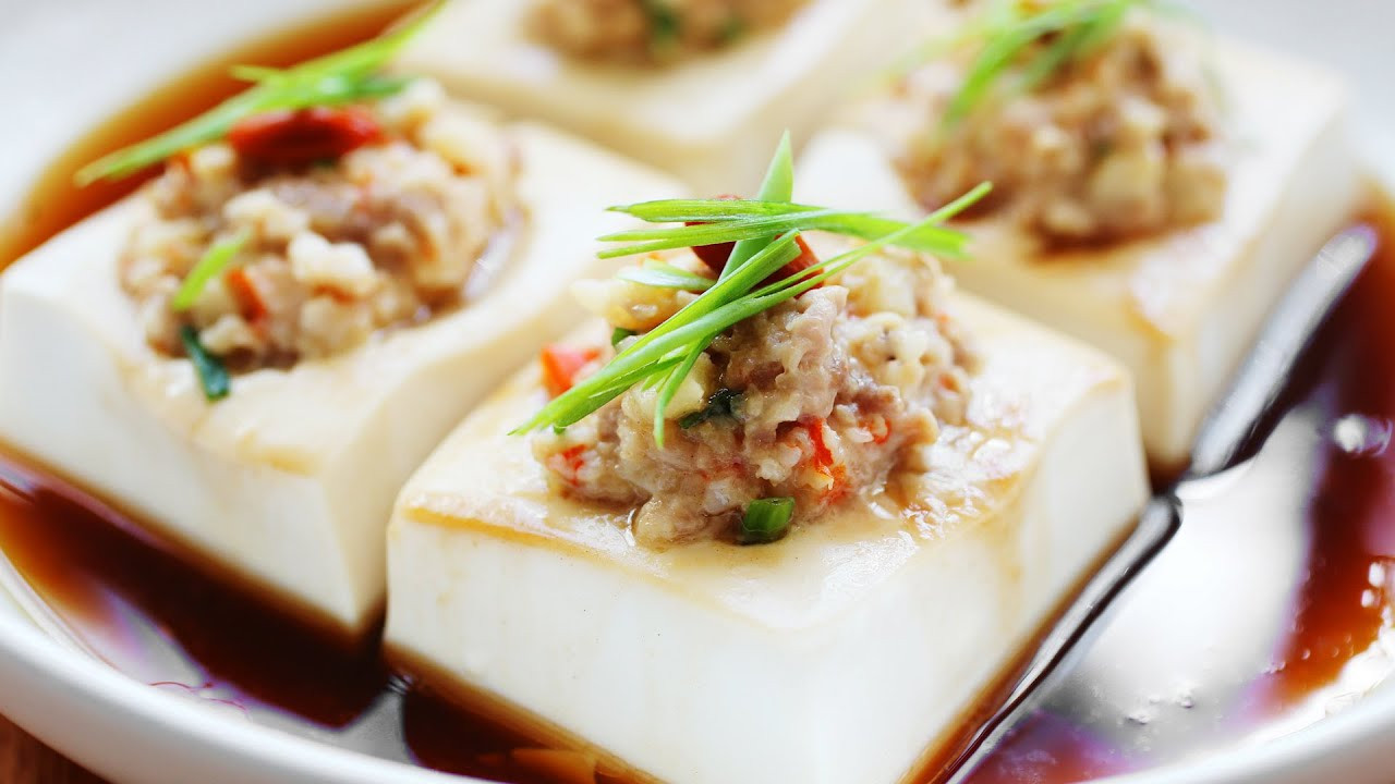 Steamed Tofu Recipes
 Steamed Tofu with Minced Meat 豆腐蒸肉