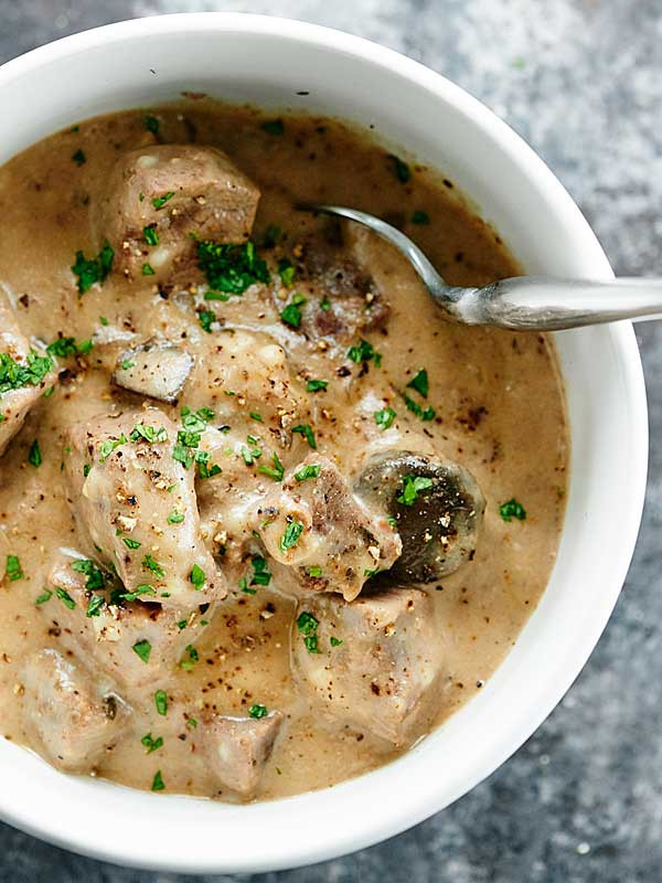 Stew Meat And Cream Of Mushroom Soup
 beef stroganoff recipes with sour cream and cream of