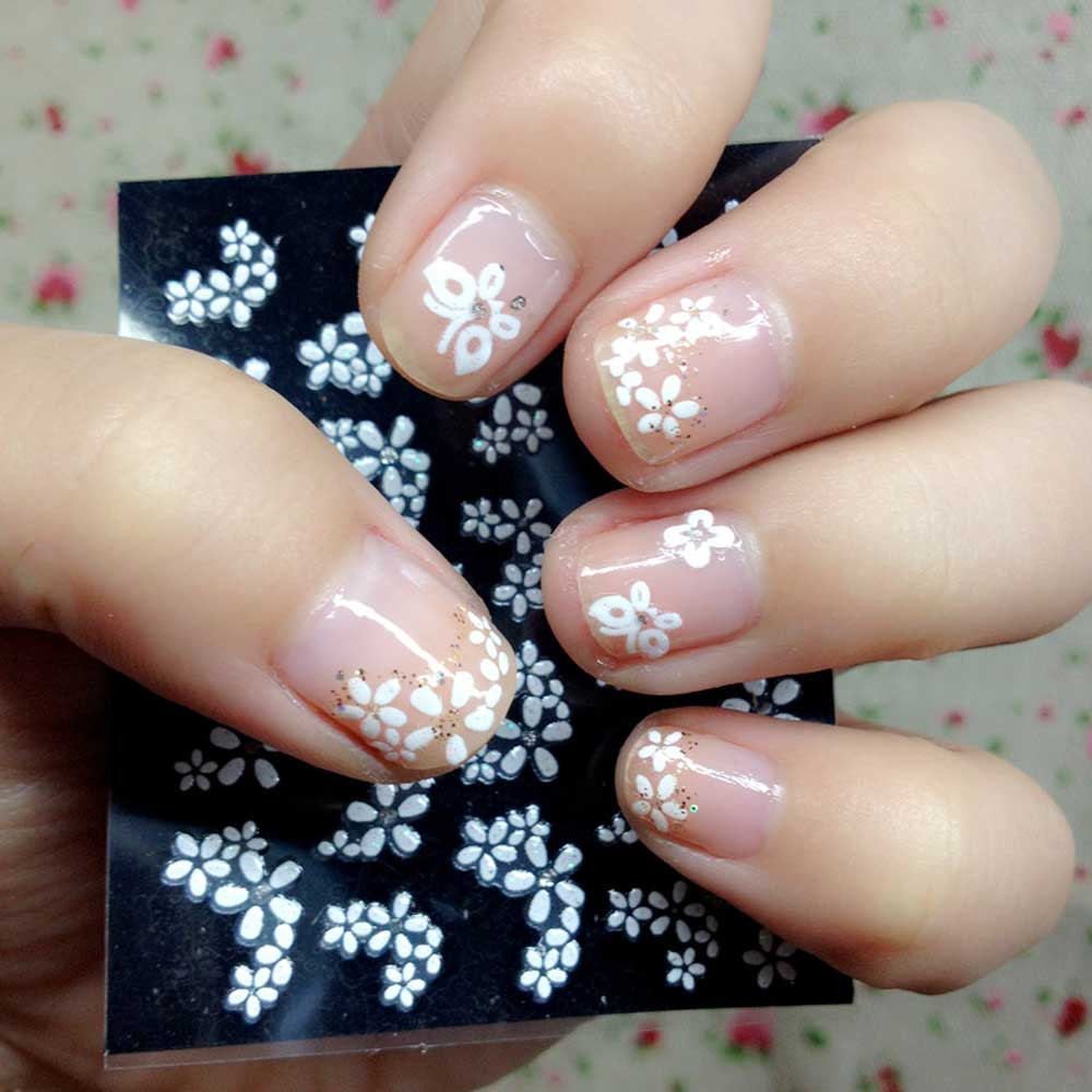 Sticker Nail Art
 30 Sheet Floral Design 3D Nail Art Stickers Water